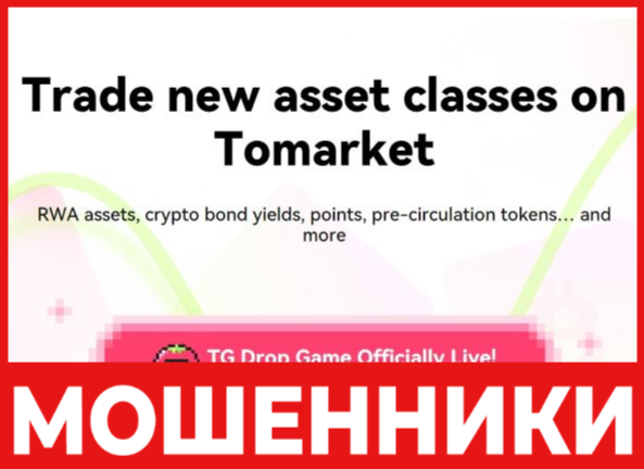 Tomarket лицевая сторона скрин