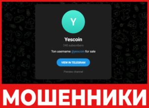 YesCoin лицевая сторона скрин