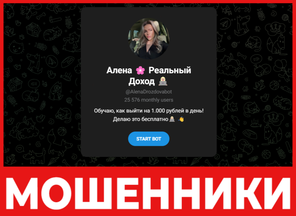 Алена Реальный Доход лицевая сторона скрин