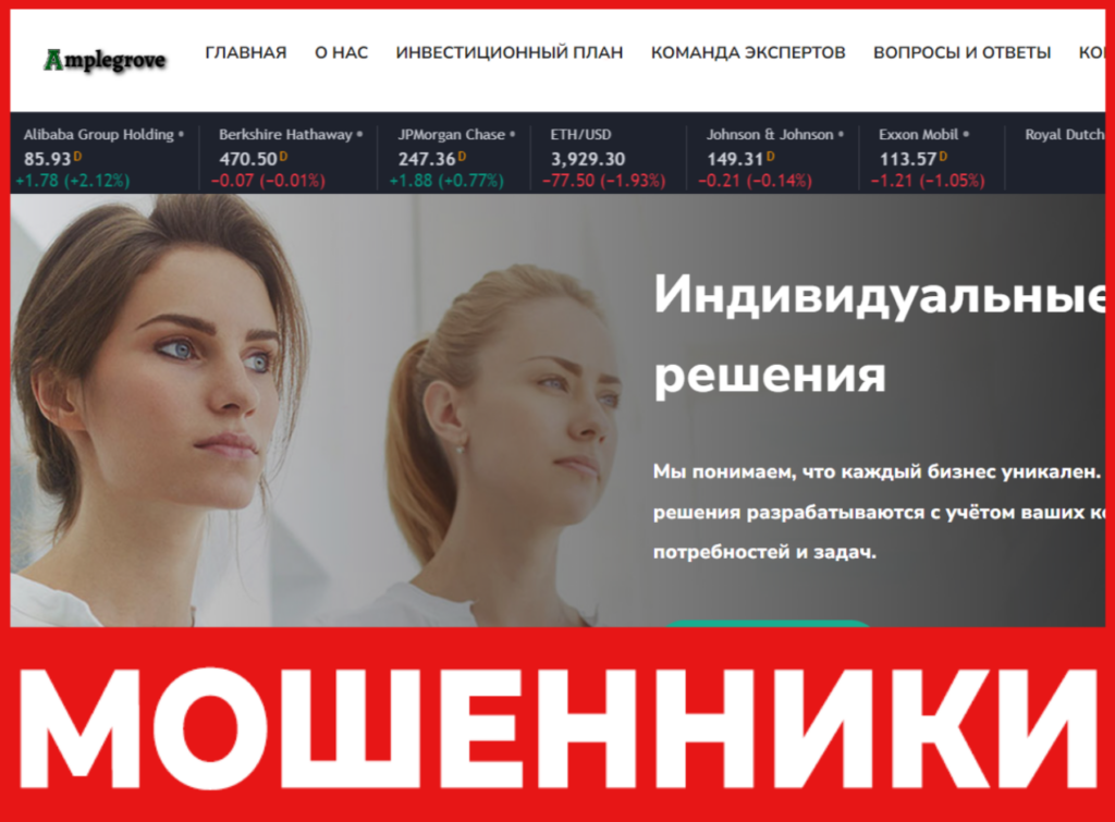 Amplegrove Limited лицевая сторона скрин