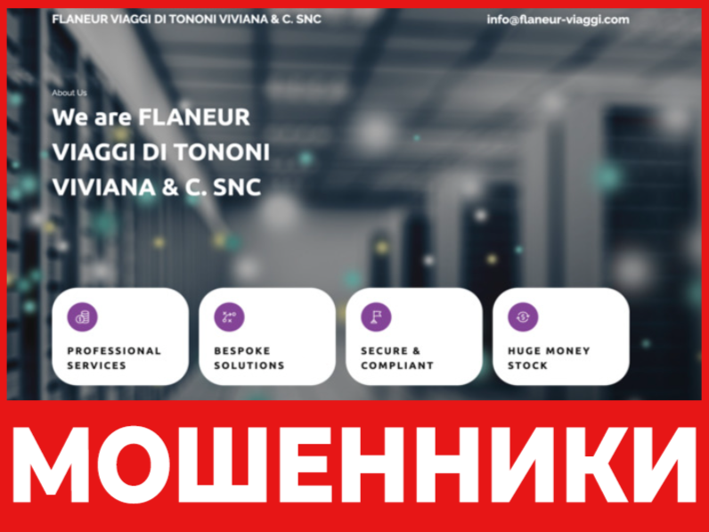 Flaneur Viaggi лицевая сторона скрин