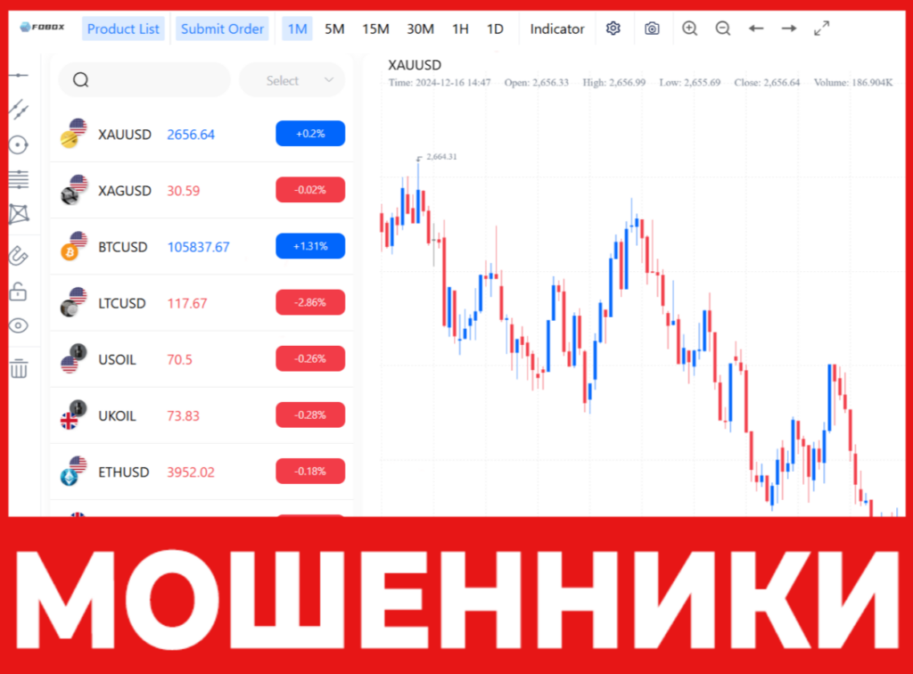 Fobox Global лицевая сторона скрин