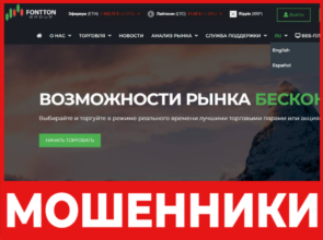 Fontton Group лицевая сторона скрин