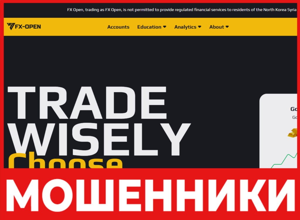 FX Open лицевая сторона скрин