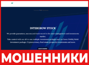 Intergrowstock лицевая сторона скрин