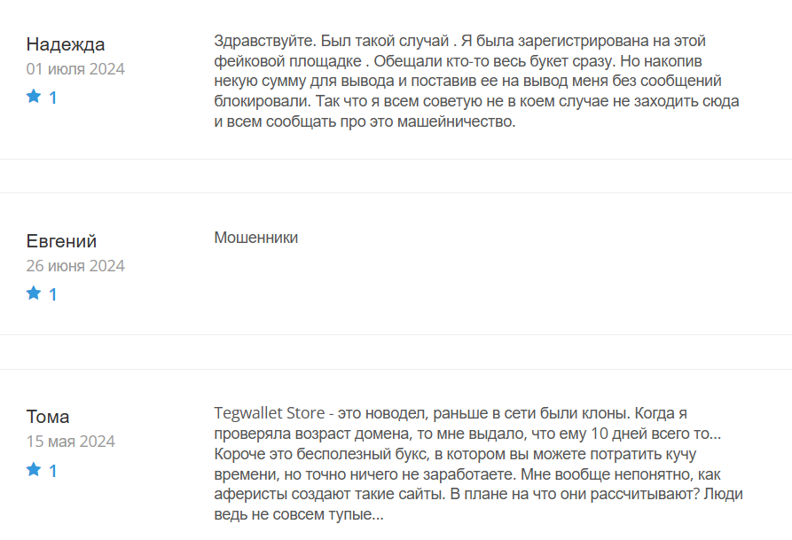 Tegwallet Store_1 скрин