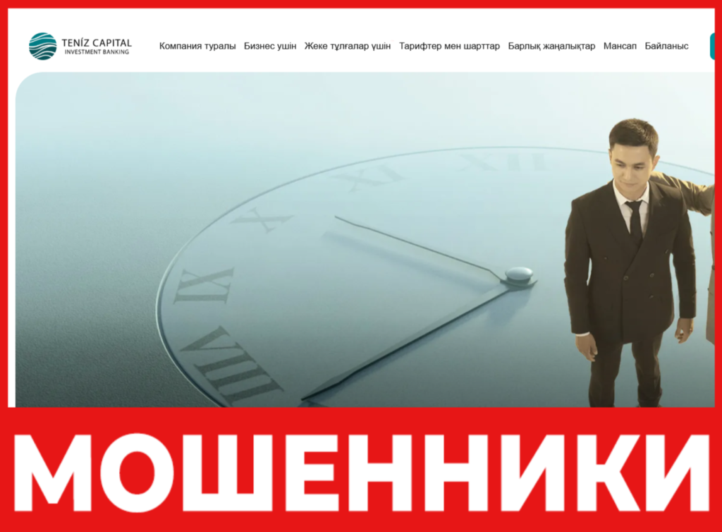 Teniz Capital лицевая сторона скрин