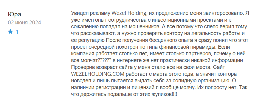 Wezel Holding_1 скрин