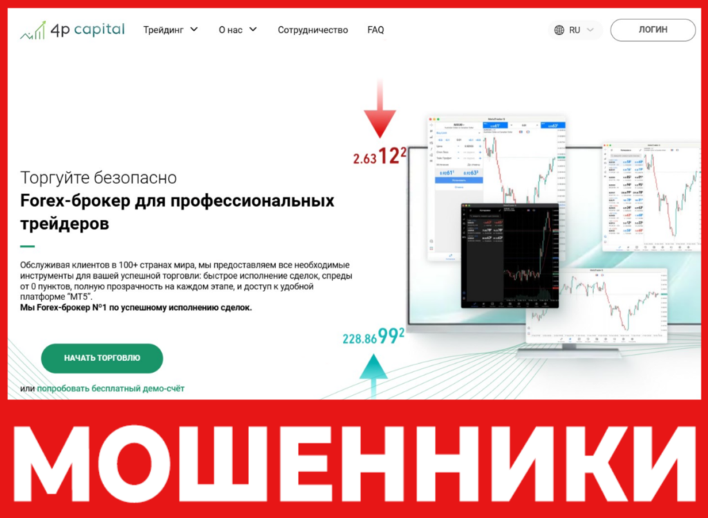 4P Capital Ltd лицевая сторона скрин