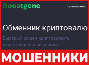 Boostgene лицевая сторона скрин