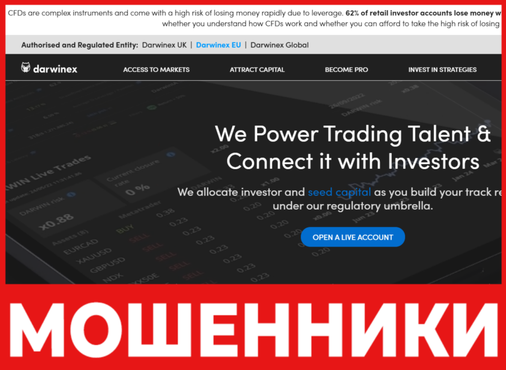 Darwinex лицевая сторона скрин