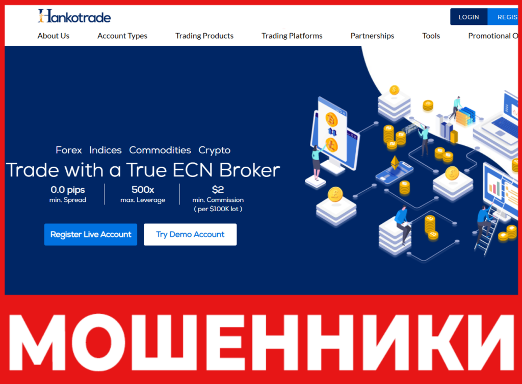 Hanko Trade лицевая сторона скрин