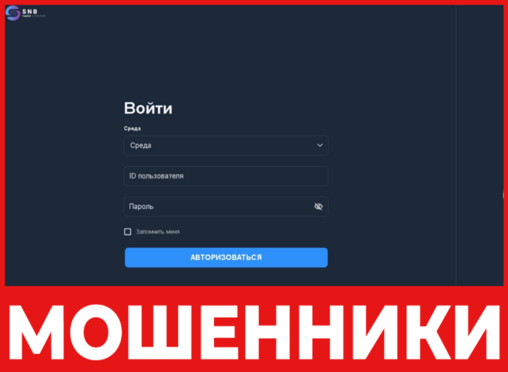 SNB Capital Limited лицевая сторона скрин