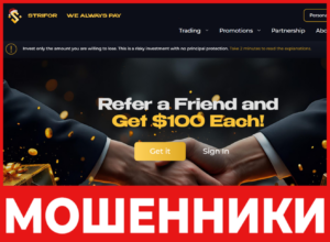 StriFor лицевая сторона скрин