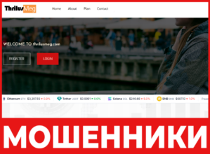 Thrilusmeg Investment лицевая сторона скрин