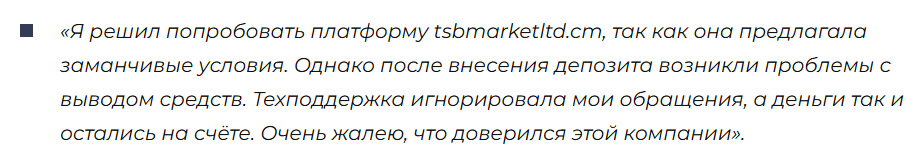 TSB Market LTD 3 скрин