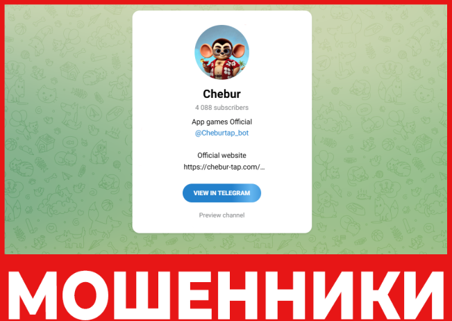 Chebur лицевая сторона скрин