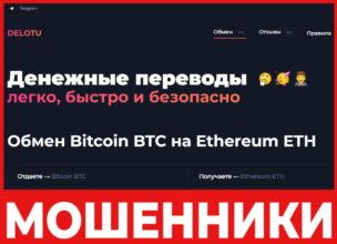 Delotu лицевая сторона скрин