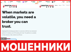 Digitalgold live лицевая сторона скрин