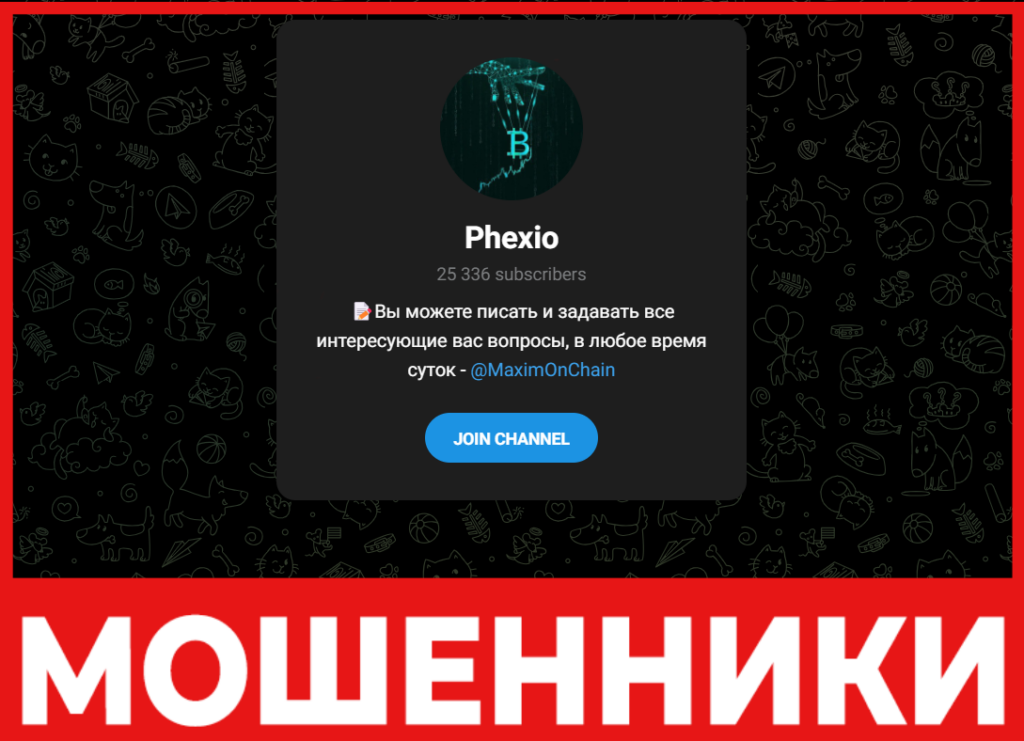 Phexio лицевая сторона скрин