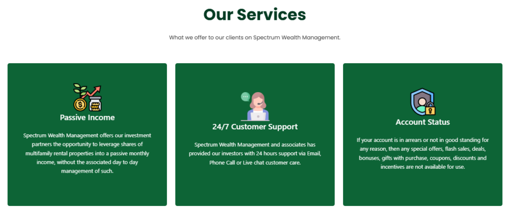 Spectrum Wealth Management 2 скрин