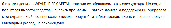 WEALTHRISE CAPITAL 3 скрин