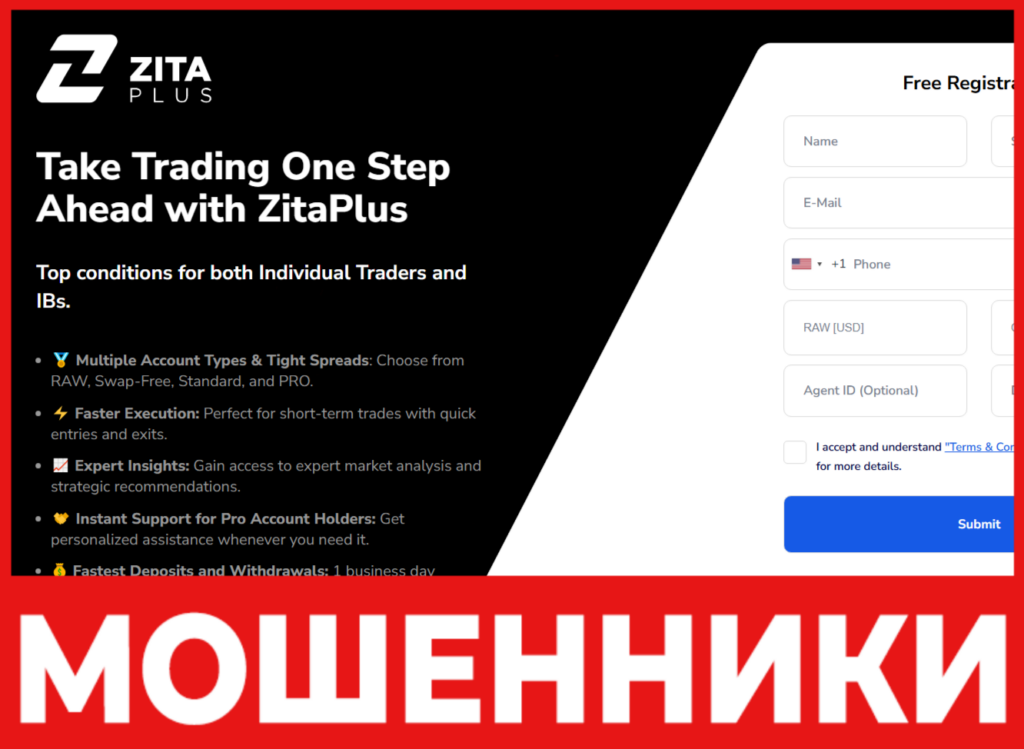 ZitaPlus лицевая сторона скрин