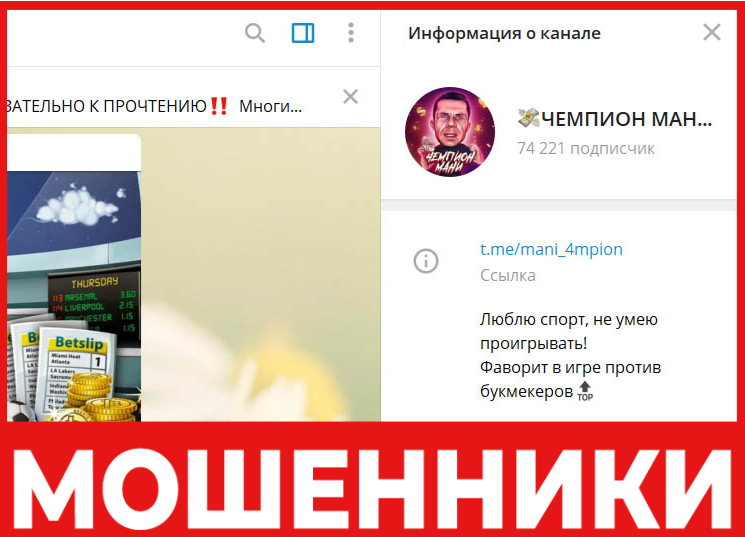 Чемпион Мани лицевая сторона скрин