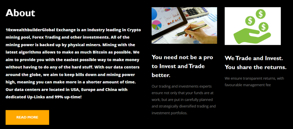 10xwealthbuilder 1 скрин