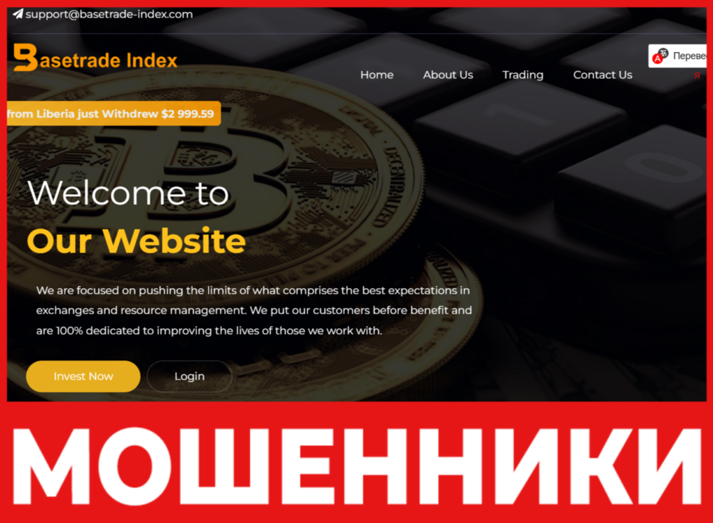 Basetrade Index лицевая сторона скрин