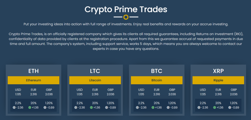 Crypto Prime Trades 1 скрин