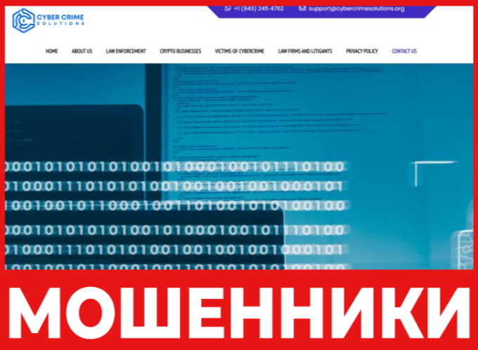 Cyber Crime Solutions лицевая сторона скрин