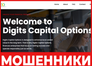 Digits Capital Options лицевая сторона скрин