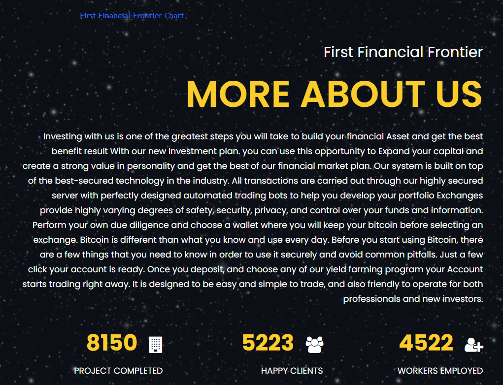 First Financial Frontier 1 скрин