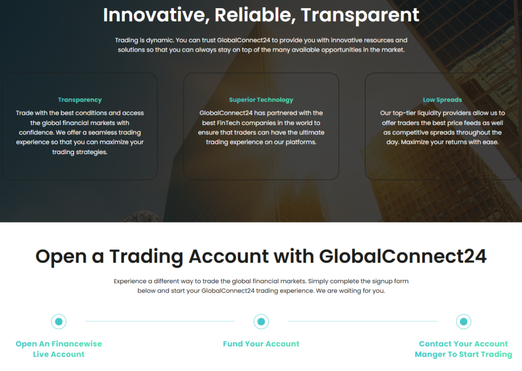 GlobalConnect24 2 скрин