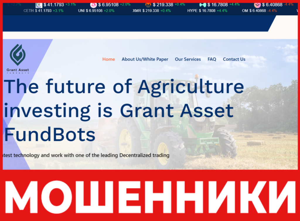 Grant Asset FundBots лицевая сторона скрин