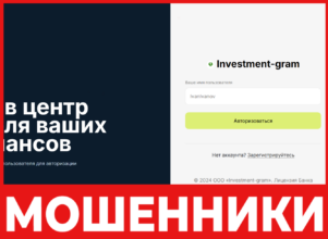 Investment Gram лицевая сторона скрин