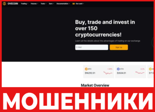 OveCoin лицевая сторона скрин