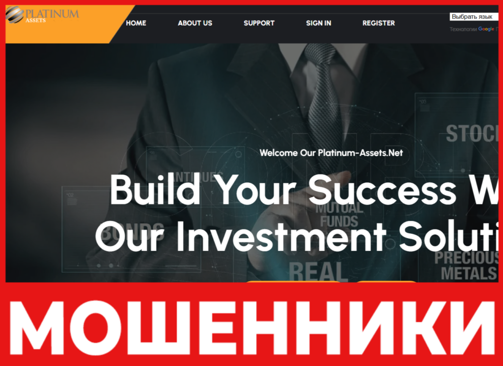 Platinum-assets лицевая сторона скрин