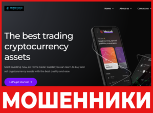 Prime Cedar Capital лицевая сторона скрин
