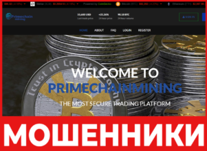Primechainmining лицевая сторона скрин