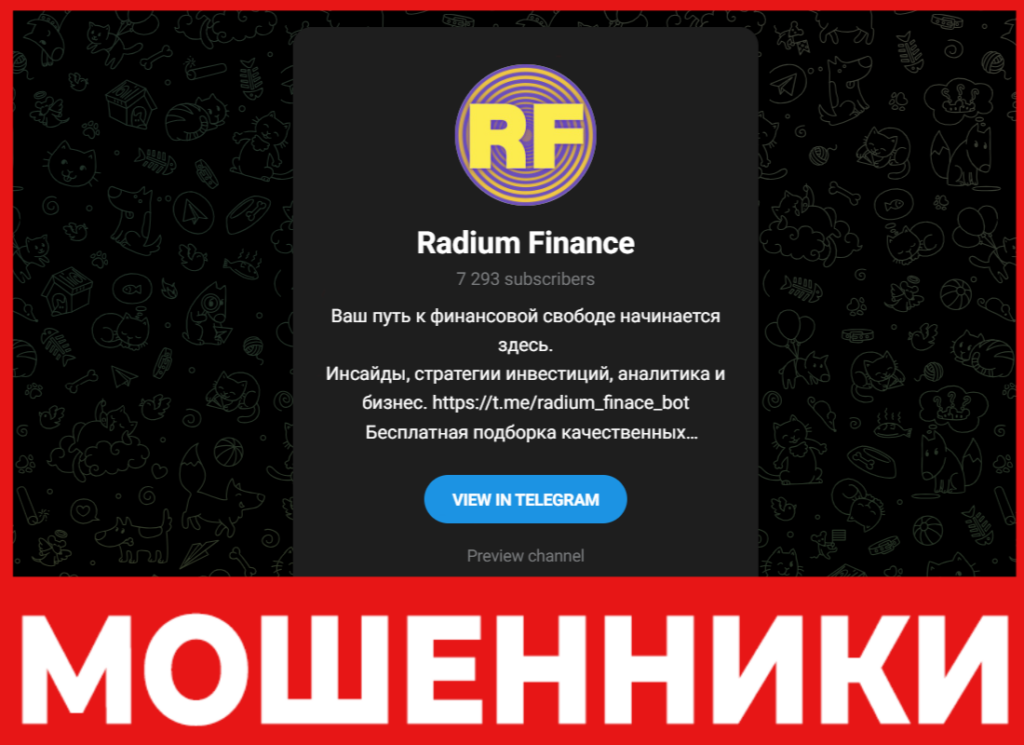 Radium Finance лицевая сторона скрин