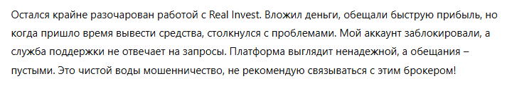 Real Invest 3 скрин