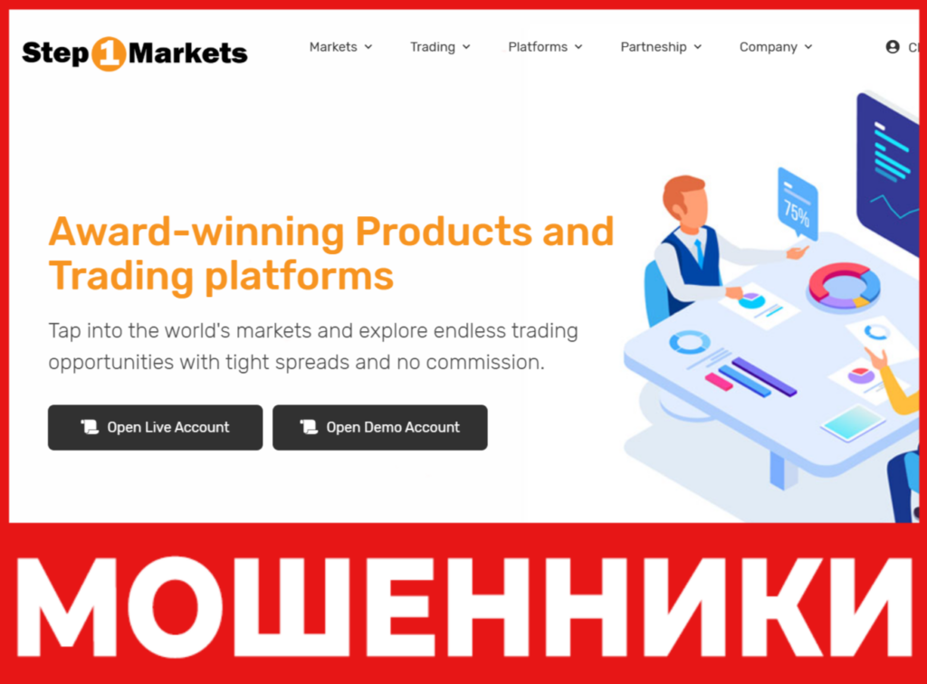 Steponemarkets лицевая сторона скрин