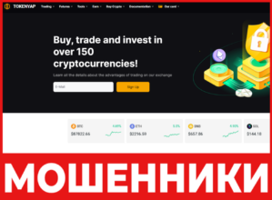 TokenYAP лицевая сторона скрин