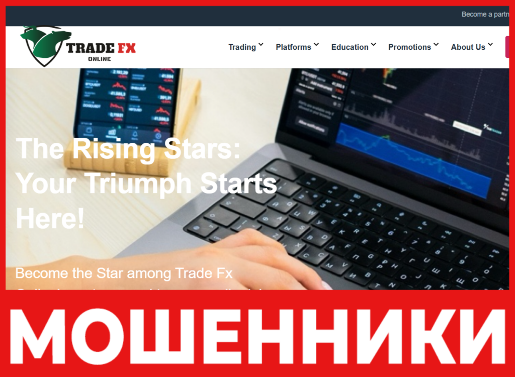 Trade Fx Online лицевая сторона скрин