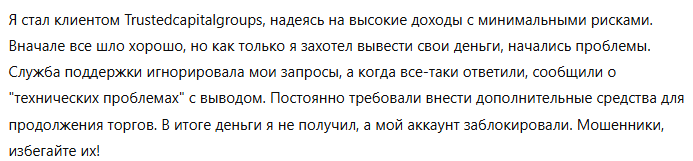 Trustedcapitalgroups 3 скрин