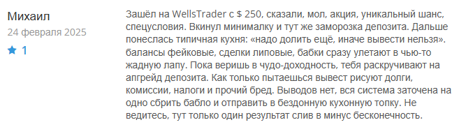 Wells Trader 3 скрин