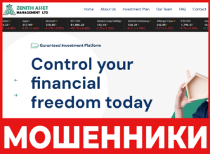 Zenith Asset Management LTD лицевая сторона скрин