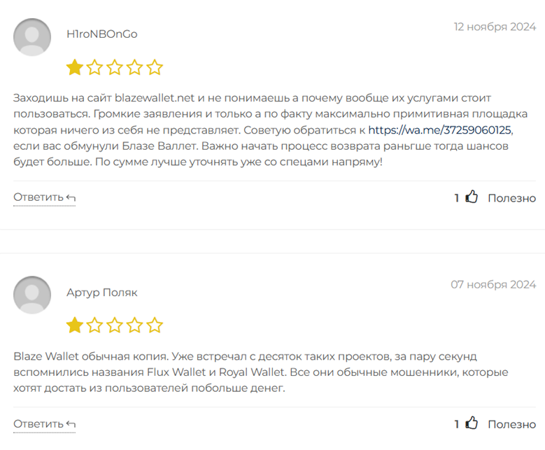 Blazewallet_1 скрин